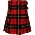 thumbnail image 1 of Clan Wallace Red Tartan Kilt for Kids, 100% Acrylic Tartan Kilt of Childrens, Traditional Scottish Black and Red Kilt for Boys and Girls. (Clan Wallace, 29"-32" W X 19" L 10-11 Years), 1 of 5