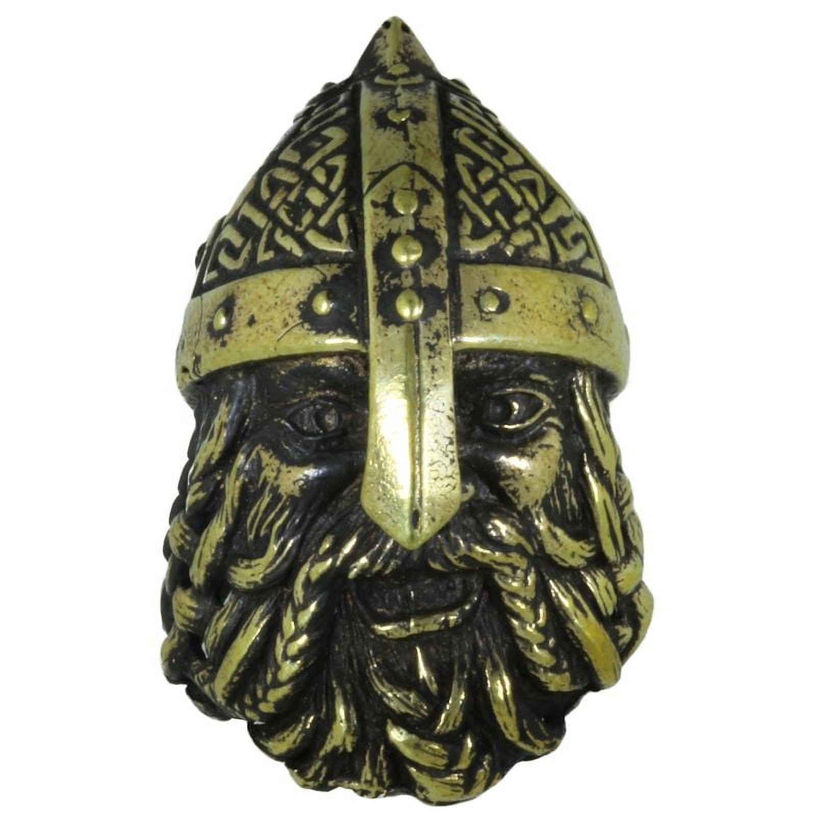 Clan Warrior Viking Paracord / Lanyard Bead in Brass for Jig Pro Shop by Alloy Army of Eurasia