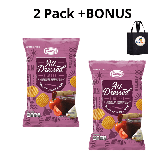 Clancy's All Dressed Potato Chips 9.5 oz , 2 Pack + Bonus