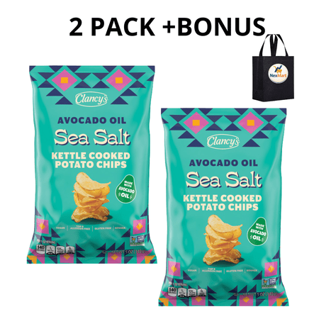 Clancy's Avocado Oil Kettle Chips 5 oz 2 Pack + Bonus