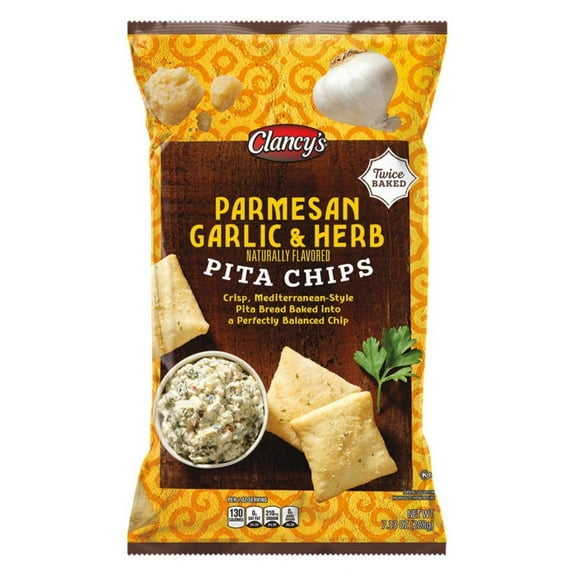 2PK - Clancy's Pita Chips Parm Garlic