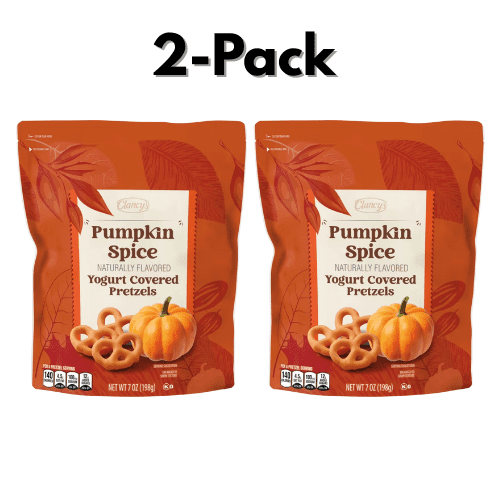 Clancy's Pumpkin Spice Yogurt Covered Pretzels 2-Pack 7 oz