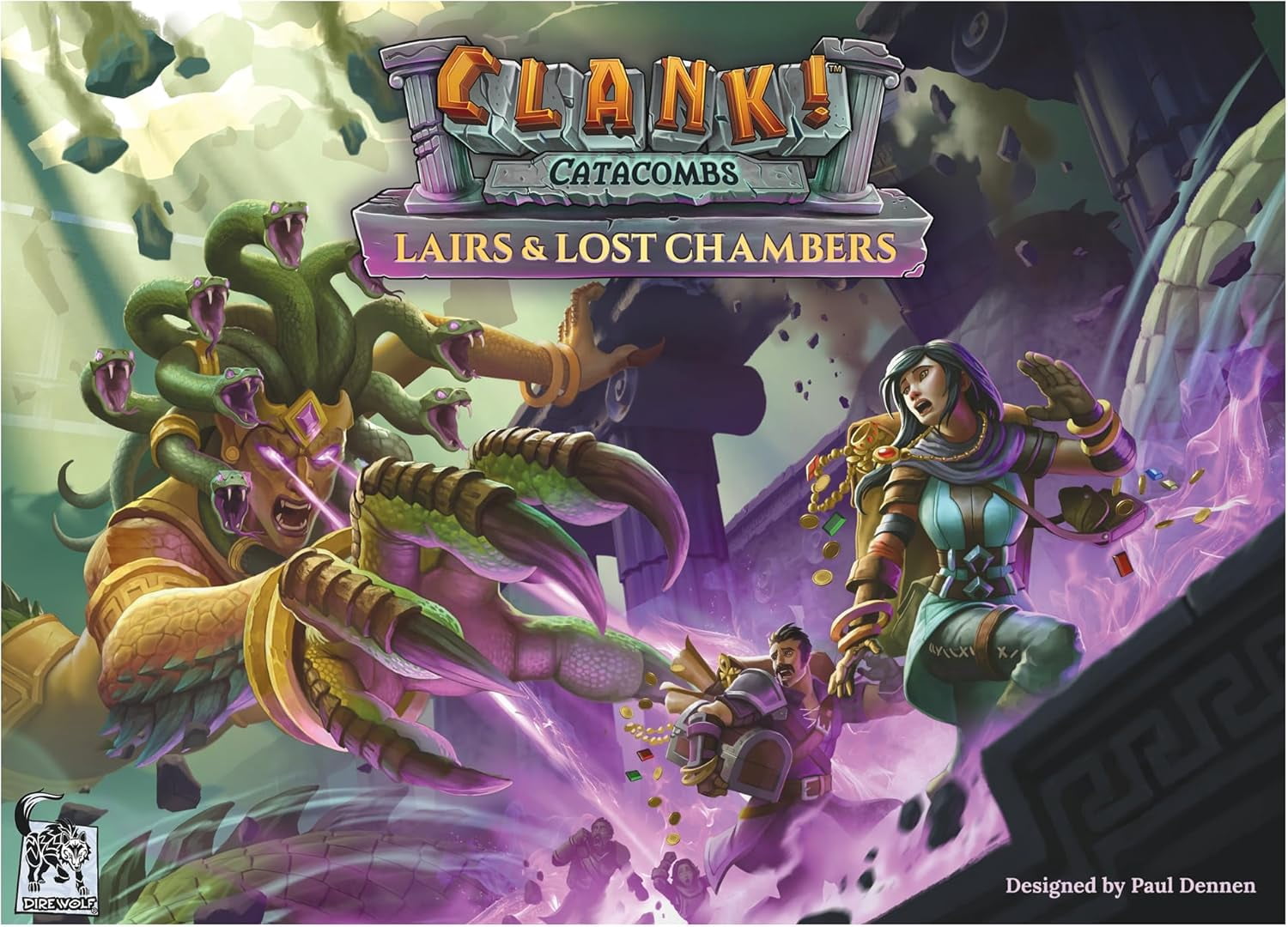 Unofficial Insert Organizer For Clank! Catacombs & Expansions - Fits Sleeved Cards, Faster Setup