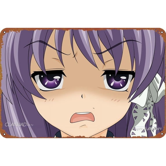 Clannad Kyou Fujibayashi Anime Vintage Home Decoration Poster Bar Office Cafe Bedroom Kitchen Outdoor Garden Restaurant Garage Wall Decoration Metal Tin Logo 8x12 Inches