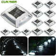 Claoner Solar Driveway Lights Outdoor Deck Lights Waterproof Driveway