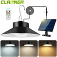thumbnail image 1 of Claoner Solar Shed Lights Outdoor Indoor, LED Dusk to Dawn Pendant Lights with Remote Control, 1 of 6