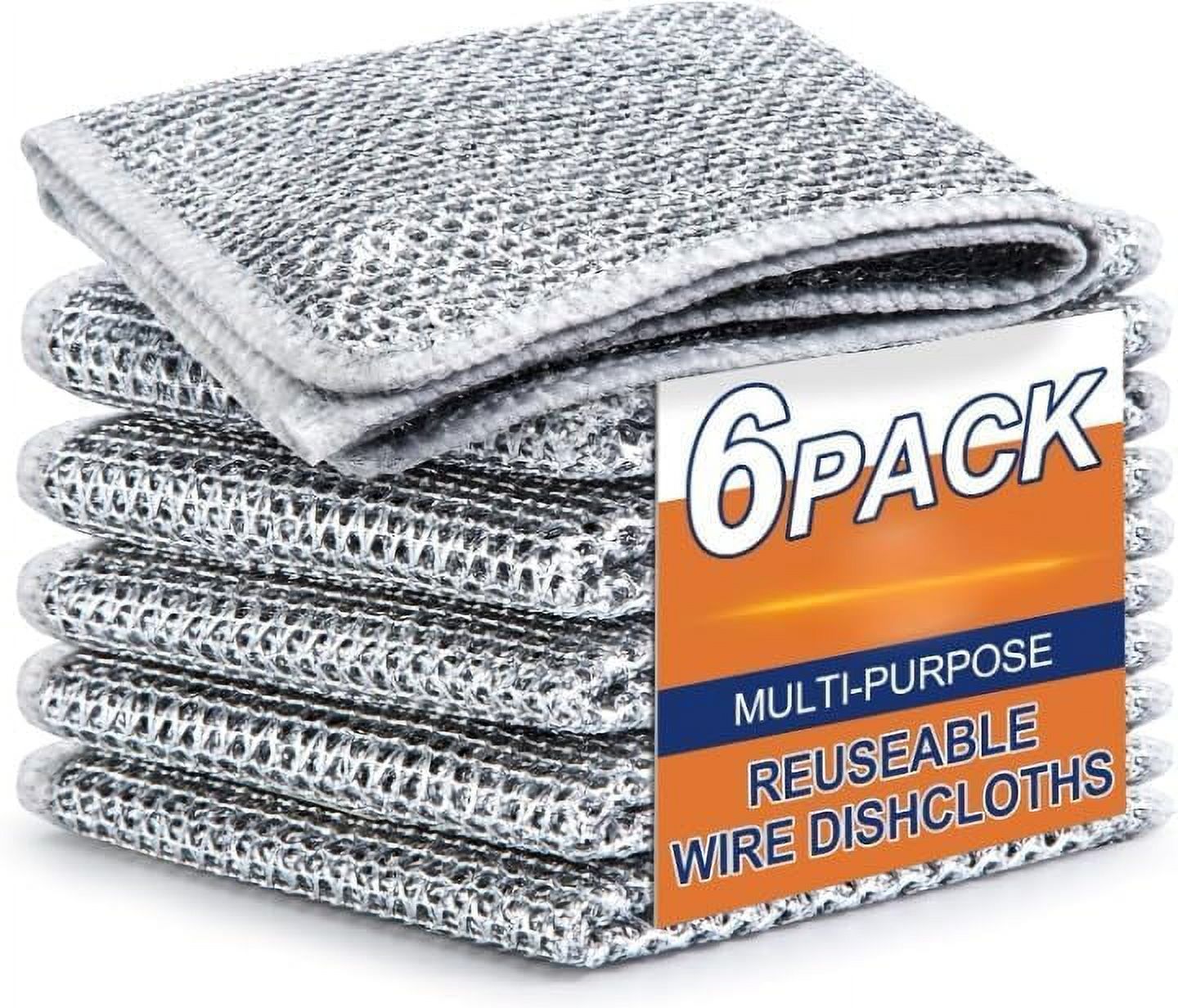 Clapone Multipurpose Wire Dishwashing Rags For Wet And Dry Stainless
