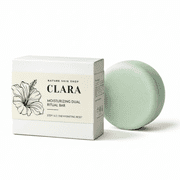 Nature Skin Shop 2-in-1 Moisturizing Shampoo and Conditioner Bar, Hydrating Solid Cleanser & Conditioner for Dry Hair, Sulfate-Free