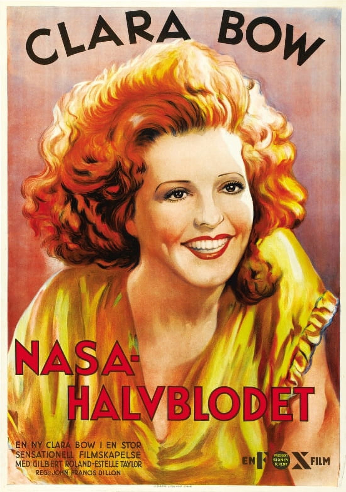 Clara Bow Nasa Halvblodet Call Her Savage Canvas Art - (18 x 24)