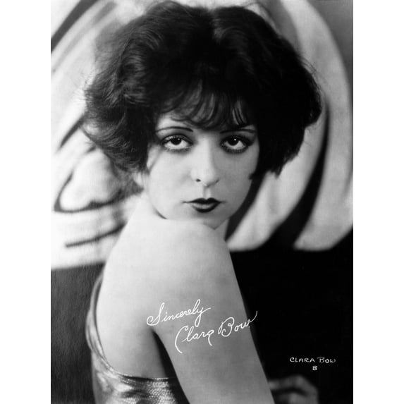 Clara Bow Posed in Tank top with Dark lipstick Photo Print (8 x 10)