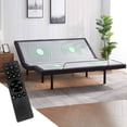thumbnail image 1 of Virtu King Bed Frame with Massage for Stress Management, 14" High Foldable Metal Platform Bed Frame with Storage, No Box Spring Required, Tool Free Assembly, 1 of 8