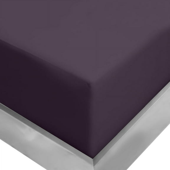 Clara Clark 18” – 21” Inch Deep Pocket Fitted Sheet&nbsp;for High Mattress –&nbsp;100% Soft Double Brushed Microfiber – Hypoallergenic, Full -&nbsp;Purple