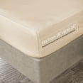 thumbnail image 1 of Clara Clark 18” – 21” Inch Deep Pocket Fitted Sheet&nbsp;for High Mattress –&nbsp;100% Soft Double Brushed Microfiber – Hypoallergenic, Queen -&nbsp;Cream, 1 of 3