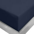 thumbnail image 1 of Clara Clark 18” – 21” Inch Deep Pocket Fitted Sheet&nbsp;for High Mattress –&nbsp;100% Soft Double Brushed Microfiber – Hypoallergenic, Queen -&nbsp;Navy Blue, 1 of 3