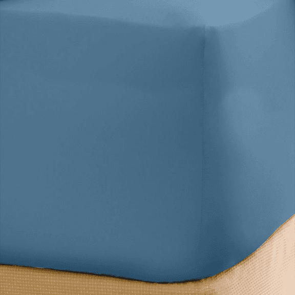 Clara Clark 18" – 21”_inch Deep Pocket Fitted Microfiber Sheet for High Mattress, King, Blue Heaven
