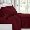 thumbnail image 1 of Clara Clark 1800 Series Deep Pocket 4pc Bed Sheet Set Queen Size, Burgundy Red, Microfiber, 1 of 1