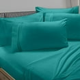 thumbnail image 1 of Clara Clark 1800 Thread Count Teal Microfiber Bed Sheet Set, 6-Piece, 1 of 4
