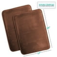 thumbnail image 1 of Clara Clark 2 Piece Premium Memory Foam Bathroom Mat Set, Set of 2 17x24 Inch Bath Rugs, Brown, 1 of 6