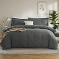 thumbnail image 1 of Clara Clark 4 Pc Twin Bed in a Bag - Bed Sheet Set + Twin Comforter - Grey, 1 of 5