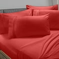 thumbnail image 1 of Clara Clark 5 Piece 1800 Microfiber Collection Bed Sheet Set, Deep Pockets Fitted Sheet, Twin, Orange Rust, 1 of 4