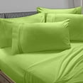 thumbnail image 1 of Clara Clark 6 Piece 1800 Microfiber Collection Bed Sheet Set, Deep Pockets Fitted Sheet, California King, Garden Green, 1 of 4