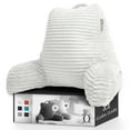 thumbnail image 1 of Clara Clark Backrest Pillow with Arms, Medium, White, 1 of 6