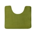 thumbnail image 1 of Clara Clark Bath Mat Bathroom Rug - Absorbent Memory Foam Bath Rugs - Non-Slip, Thick, Cozy Velvet Feel Microfiber Bathrug, Plush Shower, Toilet- Floor Bathmats Carpet - Sage - Contour Size 24"x20", 1 of 5