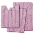 thumbnail image 1 of Clara Clark Bath Rug Chenille Bath Mat, Super Soft Absorbent Bathroom Rug, Small, Medium, Contour, Lilac, 1 of 10