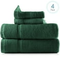 thumbnail image 1 of Clara Clark Bath Towels Set, 100% Cotton Luxury Softness 4 Pc Set, Hunter, 1 of 7