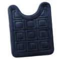 thumbnail image 1 of Clara Clark Bathroom Rugs, Velvet Memory Foam Bath Mat, Ultra Soft Non Slip and Absorbent - Waffled - Contour - Navy, 1 of 6