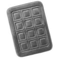 thumbnail image 1 of Clara Clark Bathroom Rugs, Velvet Memory Foam Bath Mat, Ultra Soft Non Slip and Absorbent - Waffled - Small - Gray, 1 of 6