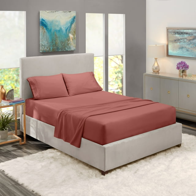 Clara Clark California King Size Bed Sheets Set, Deep Pocket 4 Piece