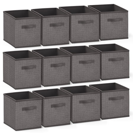Clara Clark Cube Storage Bins, 11" Cube Storage Organizer, 12 Pack.