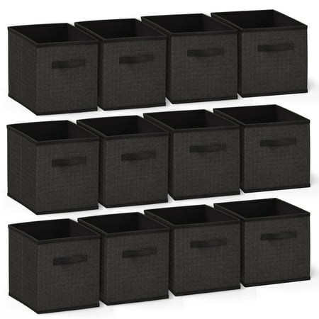 Clara Clark Cube Storage Bins, 11" Cube Storage Organizer, 12 Pack.