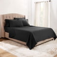 thumbnail image 1 of Clara Clark  Hotel Luxury 6 Piece Sheet Set - Super Soft Bedding Sheets & Pillowcases Queen - Black, 1 of 5