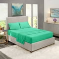 thumbnail image 1 of Clara Clark King Size Bed Sheets Set - Deep Pocket 4 Piece - 1800 Hotel Luxury Soft Double Brushed Microfiber, Mint, 1 of 7