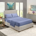 thumbnail image 1 of Clara Clark King Size Bed Sheets Set - Deep Pocket 4 Piece - 1800 Hotel Luxury Soft Double Brushed Microfiber, Steel Blue, 1 of 7