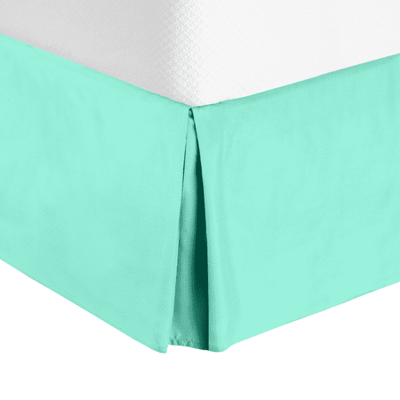 Clara Clark Mint Green Tailored Microfiber Dust Ruffle, Twin