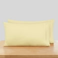 thumbnail image 1 of Clara Clark Pillow Cases Premier 1800 Microfiber Collection 2 Piece Pillowcase Set, Standard Size, Mellow Yellow, 1 of 7
