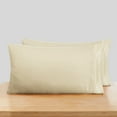thumbnail image 1 of Clara Clark Pillow Cases Premier 1800 Microfiber Collection Pillow Case Set Of 2 Pieces, Standard Size, Beige Cream, 1 of 7