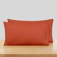 thumbnail image 1 of Clara Clark Pillow Cases Premier 1800 Microfiber Collection Pillow Case Set Of 2 Pieces, Standard Size, Orange Rust, 1 of 7