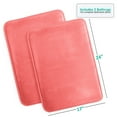 thumbnail image 1 of Clara Clark Pink Memory Foam Bath Rug, 17" x 24", Non-Slip (2-Piece), 1 of 6
