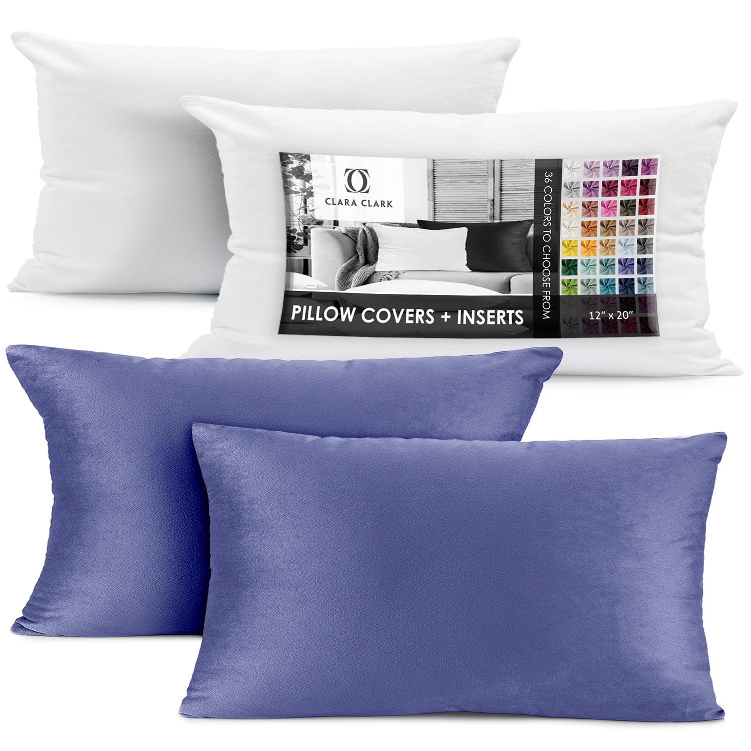 Clara Clark Plush Solid Decorative Microfiber Rectangle Throw