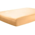 thumbnail image 1 of Clara Clark Premier 1800 Collection Single Fitted Sheet, Twin Size, Apricot Buff Orange, 1 of 4