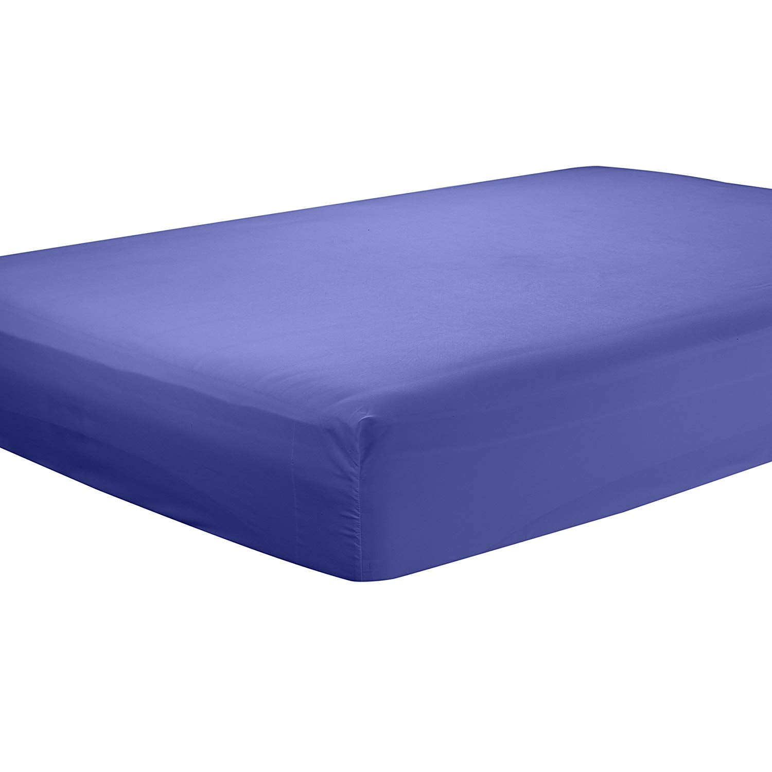 Clara Clark Premier 1800 Collection Single Fitted Sheet, Twin Size, Royal Blue