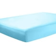 thumbnail image 1 of Clara Clark Premier 1800 Collection Single Microfiber Fitted Sheet, Full Size, Beach Blue, 1 of 4