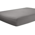 thumbnail image 1 of Clara Clark Premier 1800 Collection Single Microfiber Fitted Sheet, Full Size, Charcoal Gray, 1 of 4
