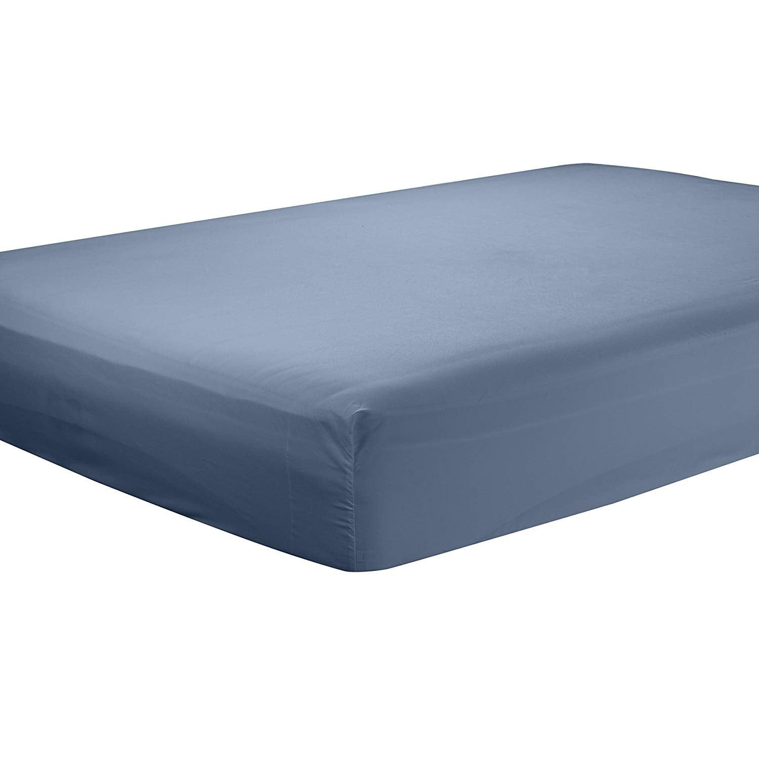 Clara Clark Premier 1800 Collection Single Microfiber Fitted Sheet, King Size, Navy Blue