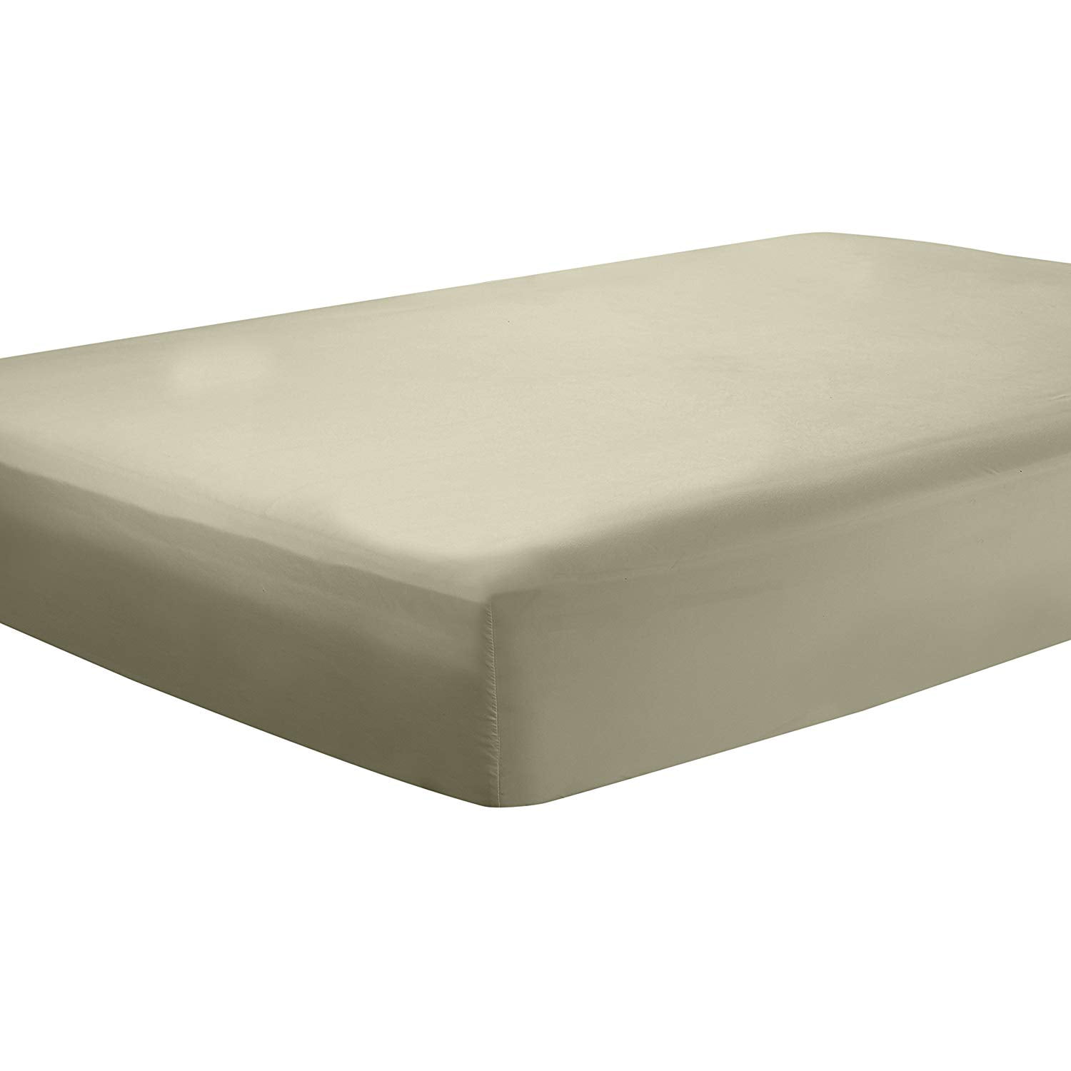 Clara Clark Premier 1800 Collection Single Microfiber Fitted Sheet, King Size, Sage Green