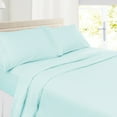 thumbnail image 1 of Clara Clark Premier 1800 Microfiber Collection 3-Line Bed Sheet Set, Cal King Size, Light Baby Blue, 1 of 7